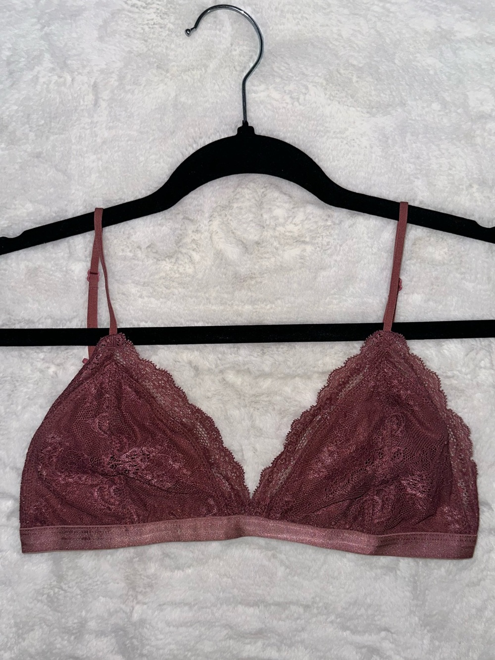 Aritzia Talula Lace Bralette in Dusty Rose